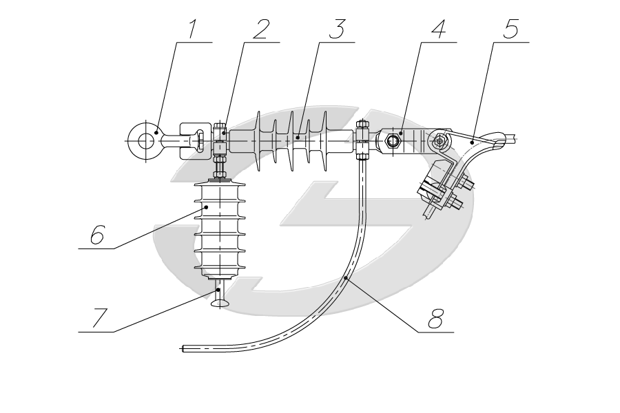 Устройство защиты от перенапряжений УЗПН-6-ЛК 