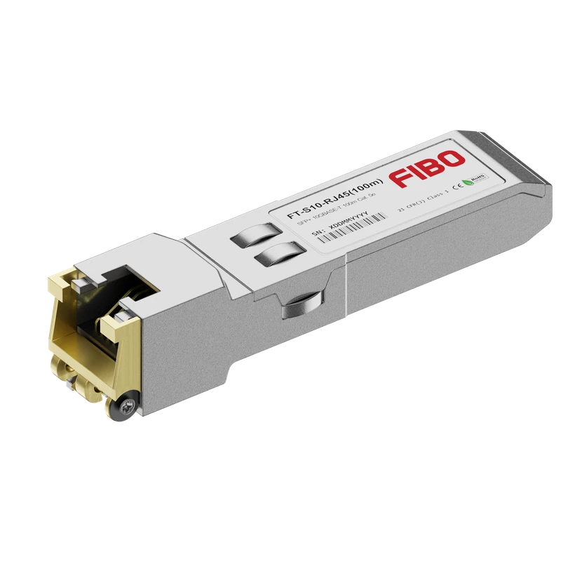 SFP Трансивер FIBO 10GBASE-T SFP RJ-45 модуль cat5E 100м